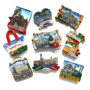 Imán de resina 3D para nevera con monumento: imán personalizable para recuerdo turístico, ideal para decorar tu nevera o como - Product Image 1