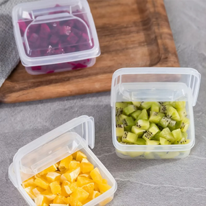 Boîte de conservation en plastique pour fromage tranché et beurre, avec couvercle rabattable, pour réfrigérateur, vente en gros - Product Image 6
