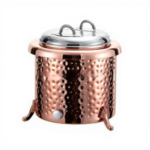 Marmite à soupe isotherme en acier inoxydable 304 Commercial Electric avec commande par bouton en argent/or/cuivre pour usage en <span class=keywords><strong>buffet</strong></span> d'hôtel - Product Image 1