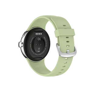 Montre connectée de fitness DF LA24 BT avec bouton rotatif, bracelet, moniteur de fréquence cardiaque, montre de sport intelligente, étanche, écran tactile complet, assistant vocal - Product Image 4