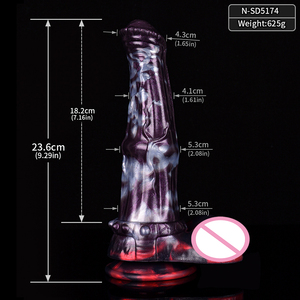 NNSE Dragon gode réaliste fantaisie coq avec gros noeud monstre gode avec forte ventouse Alien coq loup gode jouet sexuel - Product Image 4