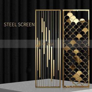 EX068 Custom Modern Art Design Elegant 304 Stainless Steel Laser Cut Foldable Multi-Functional Contemporary Living Room - Product Image 1