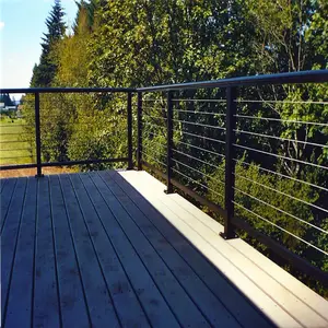 Modern Design Wire Railing Balustrade Stainless Steel Cable Railing For Deck