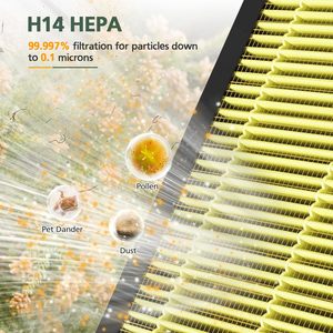 Bộ lọc thay thế ap304 cho dayette/freshdew ap303 Máy lọc không khí ap304 tốt nhất Mua Tấm lọc <span class=keywords><strong>HEPA</strong></span> <span class=keywords><strong>havc</strong></span> H14 Bộ lọc <span class=keywords><strong>HEPA</strong></span> - Product Image 5