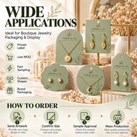 Individuelle Schmuck-Displaykarten Ohrring-Halsketten-Verpackungskarten Logo-Bedruckte Etiketten Dickes Kartonpapier Verschiedene Formen Umweltfreundlich