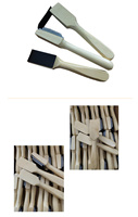 Chaussure de danse latine professionnelle en daim avec logo personnalisé, chaussure en bois, brosse de nettoyage