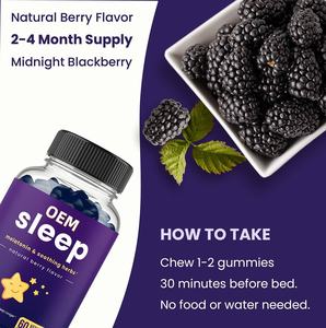 Daha iyi uyku için vitaminli OEM organik Melatonin Gummies bağışıklık Vegan Gummies geliştirmek - Product Image 3