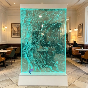 Mur d'eau à bulles LED personnalisé, fontaine d'intérieur pour la décoration de restaurants et de bureaux - Product Image 2