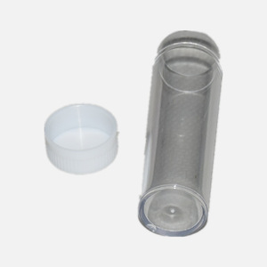 Tube à essai en plastique Tianhong 6 ml 16x53 mm à fond plat transparent pour distribution de poudre solide avec bouchon non vissable - Product Image 1