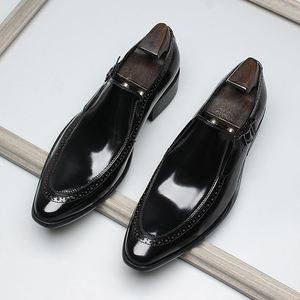 Mocassins de printemps pour hommes en cuir véritable, cousus Goodyear, faits main, à enfiler, ornés de perles, style britannique décontracté, chaussures basses en cuir - Product Image 1