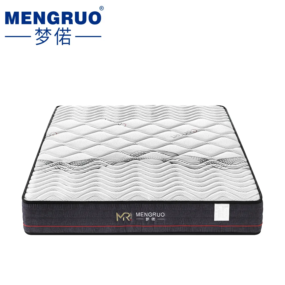 Wholesale high density king size visco-elastic memory foam pocket coil spring natural latex mattress