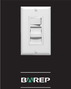 Le commutateur de gradateur avec Plaque Murale pour variateur de ventilateur ventilateur contrôles de vitesse blanc 3 Voies UL Liste - Product Image 5