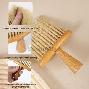 Brosse de nettoyage personnalisée avec logo, brosse à nuque professionnelle et douce pour barbier, brosse à nuque pour la coupe de cheveux - Product Image 2
