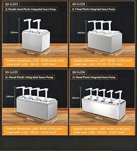 Distributeur de condiments électrique en acier inoxydable 3L, pompe automatique pour confiture, ketchup, etc., idéal pour la restauration - Product Image 5
