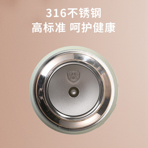 Simple Outdoor 316 Stainless Steel Insulated Water Bottle Bullet Shape Vacuum Handle Sports Business Gift - Product Image 3