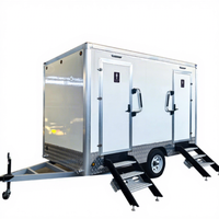 Toilettes portables de luxe pour événements de camping en plein air, toilettes mobiles et salle de douche avec climatisation