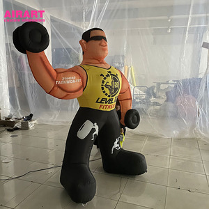 Custom <strong>Giant</strong> Inflatable Muscle Man Mascot, <strong>Bodybuilder</strong> Prop, Fitness Figures Balloon - Product Image 2