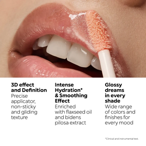 ลิปกลอสเปลี่ยนสีติดทนนาน กันน้ำ บำรุงริมฝีปาก ชุ่มชื้น สูตรวีแกน พร้อมกลิตเตอร์ - Product Image 3