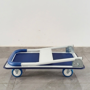 Carrello Pieghevole in Acciaio con 4 <span class=keywords><strong>Ruote</strong></span> Silenziose in PU <span class=keywords><strong>per</strong></span> Negozi, Magazzini e Logistica - Product Image 1