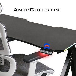 <span class=keywords><strong>Escritorio</strong></span> Gamer Ergonómico en Forma de K con Motor Individual, Luces LED RGB, Superficie Texturizada y Altura Ajustable para Gamers - Product Image 4
