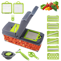 16-In-1 Metalen Groentesnijder Roestvrijstalen Mandoline Snijmachine Handmatige Ui Aardappel Fruit Snijmachine Chopper Keuken Garget