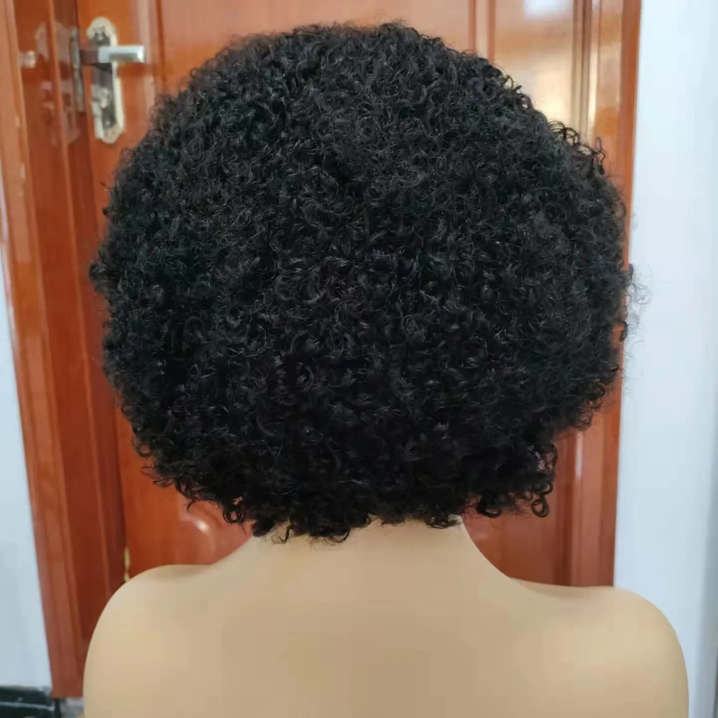 Amara Hot Selling 13x4 lace frontal pixie curls wig virgin kinky curly remy pixie cut bob afro kinky short human hair wig