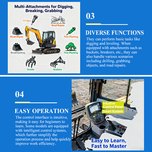 Excavatrice sur chenilles polyvalente XCMG XE60G PRO avec boîte de vitesses pour plusieurs accessoires, idéale pour les entreprises de <span class=keywords><strong>location</strong></span> et les grossistes - Product Image 6