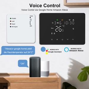 <span class=keywords><strong>Thermostat</strong></span> sans fil RF HY101 WIFI Tuya/Contrôle vocal Maison intelligente Chaudière à <span class=keywords><strong>gaz</strong></span> Thermostats de chauffage pour utilisation hôtelière - Product Image 4