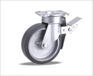 High Quality Polyurethane Wheels With Cast Iron Centre Diameter Range 175-200mm Abrasion Resistant Castor