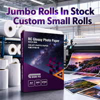 Papier photo brillant pour impression artistique, papier photo jet d'encre imprimable, papier photo brillant jet d'encre, fourniture d'usine, papier photo RC