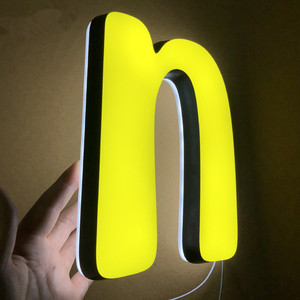Letrero de Acrílico 3D de Alta Calidad con Logotipo Personalizable, <span class=keywords><strong>Colores</strong></span> de Luz Iluminados, Letras del Alfabeto LED para Escaparates de Empresas - Product Image 3
