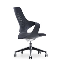 Chaise de bureau moderne en plastique de haute qualité, chaise de bureau mobile, chaise de bureau pour ordinateur