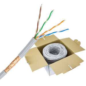 Kabel OEM Cat5 <span class=keywords><strong>SFTP</strong></span> 26AWG Tembaga Murni Kabel Ethernet Harga Murah Per Meter - Product Image 1