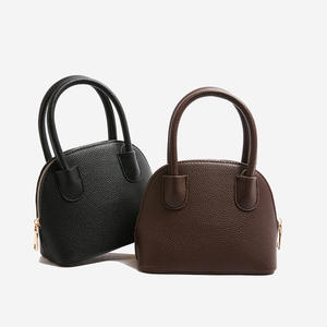 Sac à bandoulière simple en cuir élégant pour femmes, sacs à main simples en forme de coquille, vente en gros - Product Image 5