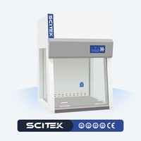 Gabinete de Flujo Laminar Mini SCITEK con Filtro HEPA, Controlador de Microprocesador con Pantalla LCD, Velocidad del Aire Ajustable para Laboratorio