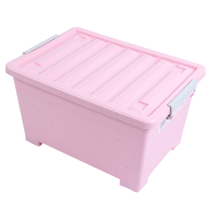 Plastic Storage Boxes Bins Organizer With Wheels Pe Material