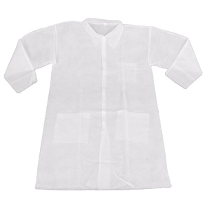Alta calidad barato delantales blanco sms no tejida pp niños cosplay kit <span class=keywords><strong>de</strong></span> la ciencia desechable bata <span class=keywords><strong>de</strong></span> laboratorio para los niños - Product Image 3