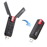 Adaptador Wifi 6 USB Gratuito, 1800Mbps, USB 3.0, Dongle Wifi 6, RTL8832BU, 802.11ax, Adaptador de Red Inalámbrica
