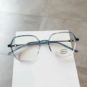 Gafas Qianai con Montura Cuadrada Irregular T4-30109 TR90, Anti Luz Azul, Unisex, Lentes de PC Extra Anchas - Product Image 4