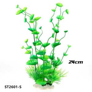 24 cm kunststof waterplanten kleurrijke simulatie kunstgras <span class=keywords><strong>aquarium</strong></span> plant decor - Product Image 2