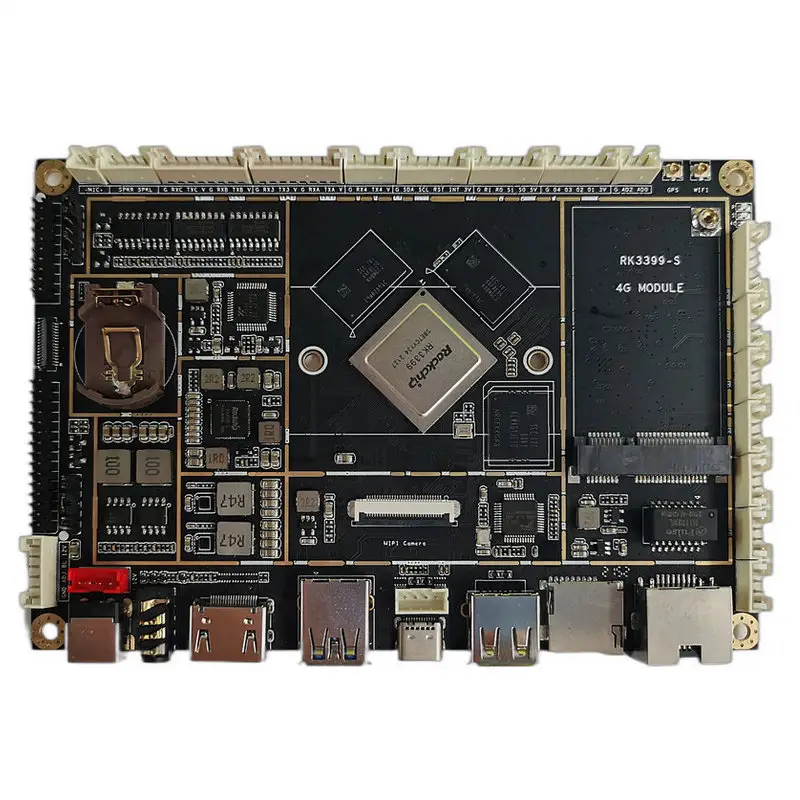 Full Functions RK3399-S Rk3588 Board Android Motherboard For Advertising Machine LCD Screen 4G Intelligent PCBA Driver