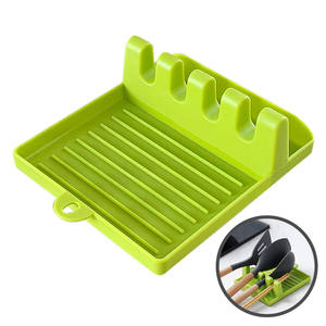 Poggiautensili da cucina in Silicone con gocciolatoio per utensili multipli poggia cucchiaio resistente al calore mestolo portautensili <span class=keywords><strong>Organizer</strong></span> - Product Image 1