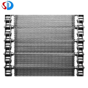 Chain Driven Oven Steel Belt For Glass Products Compound Balanced Belt