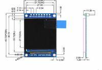 0,96 Zoll 1,3 Zoll 1,44 Zoll 1,54 Zoll 1,8 Zoll 2,0 Zoll TFT OLED Display LCD-Bildschirm SPI