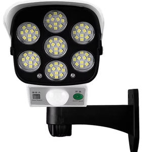 Lampe Murale Solaire à Télécommande Multi-Angles avec Éclairage Intelligent, Détection de Mouvement et Avertissement Lumineux Rouge pour Maison Connectée - Product Image 2