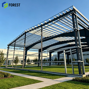 Bâtiment d'entrepôt commercial modulaire en acier à ossature métallique résistant aux séismes, préfabriqué, pour installations logistiques intensives - Product Image 1