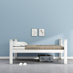 Прочная современная регулируемая односпальная стальная кровать Homniture для общежитий, взрослых и студентов - Product Image 6