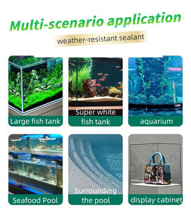سيليكون لاصق مقاوم للماء والأجواء، غراء زجاج شفاف للأحواض المائية - Product Image 5