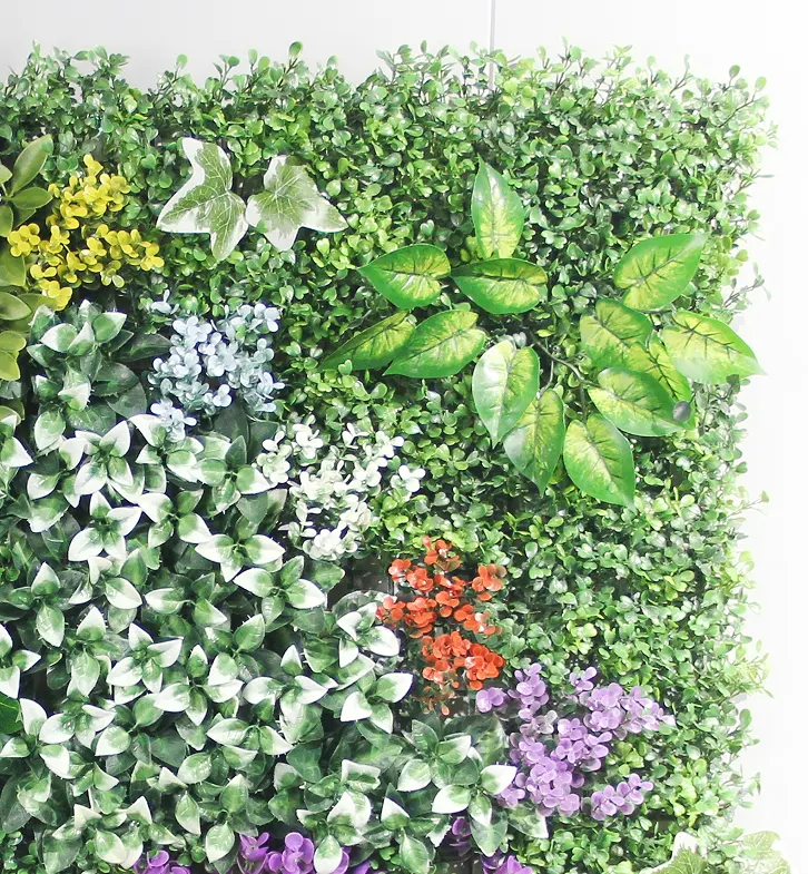 تيزن 3D لوحة جدار الغابة الخضراء العمودية نبات بلاستيكي اصطناعي عشب زهرة جدار ديكور تيزن جدار الغابة الخضراء