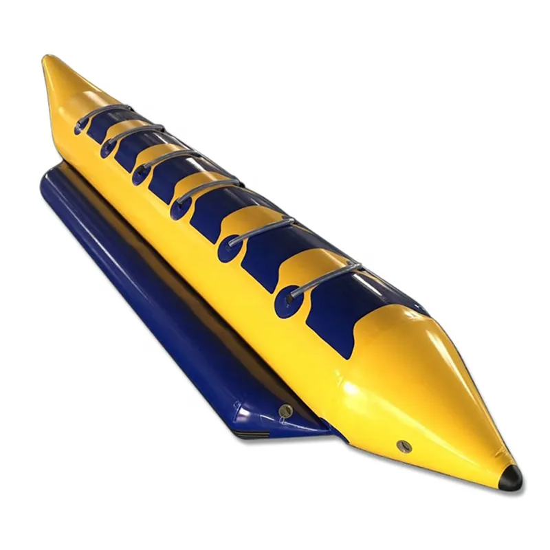 Barco inflable con mosca de tiburón rojo, plátano, precio de fábrica, buena calidad, Verano